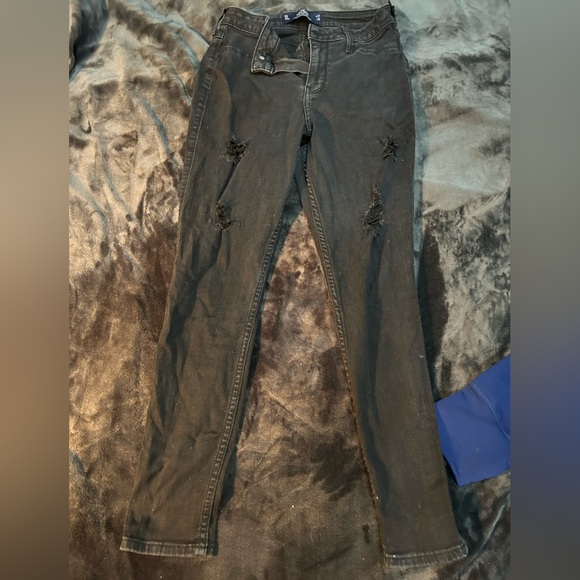 Hollister black ripped jeans - Picture 1 of 3
